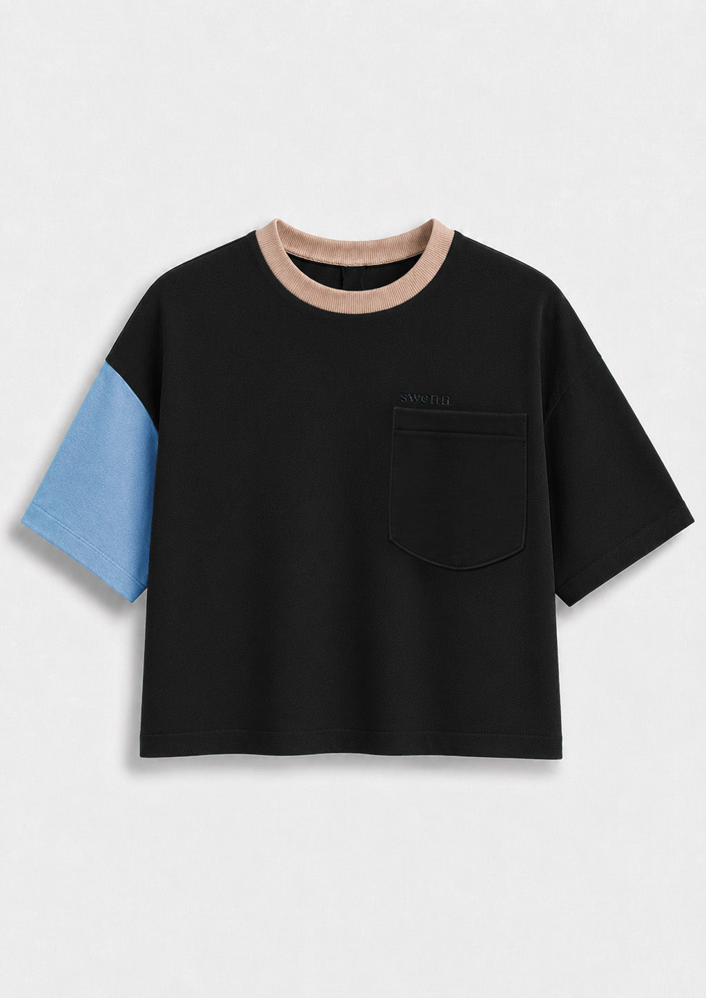 Sweatshirt Court - noir