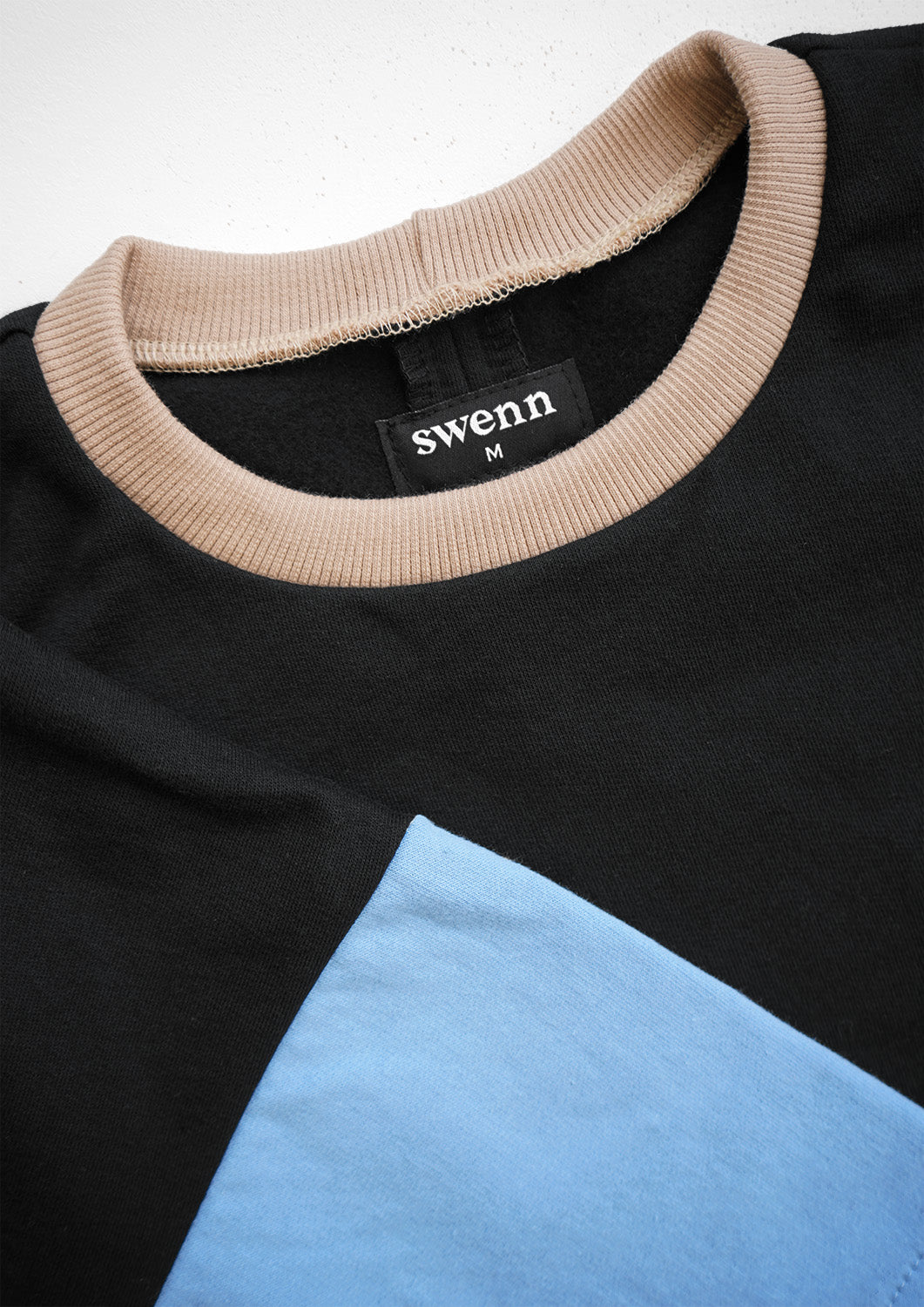 Sweatshirt Court - noir