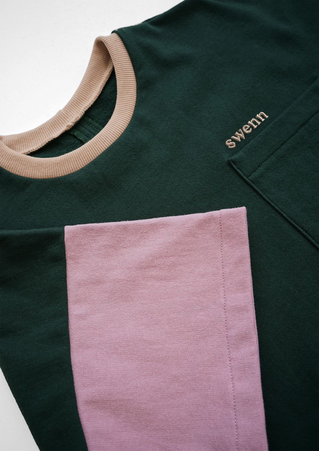 Sweatshirt Court - vert forêt