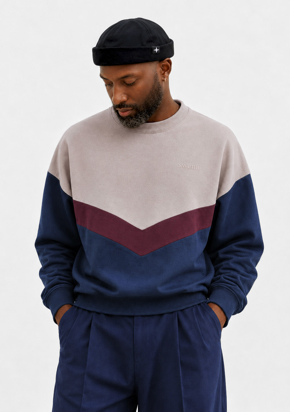 Sweatshirt - bleu marine