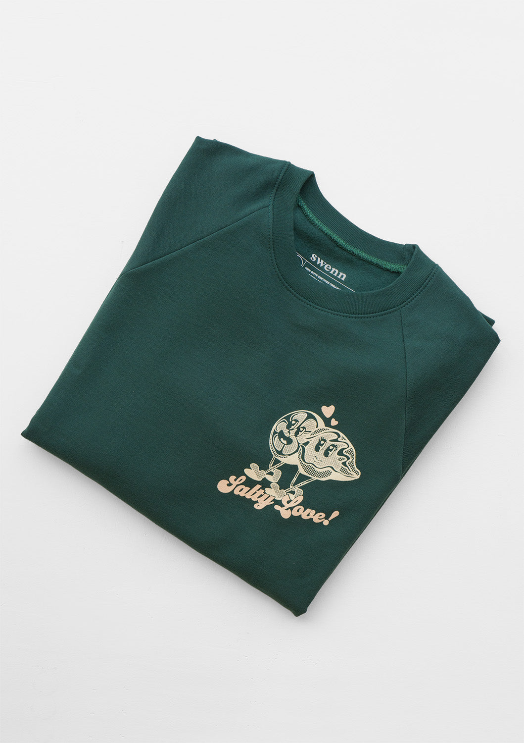 Sweatshirt - Citron et Huître - vert forêt