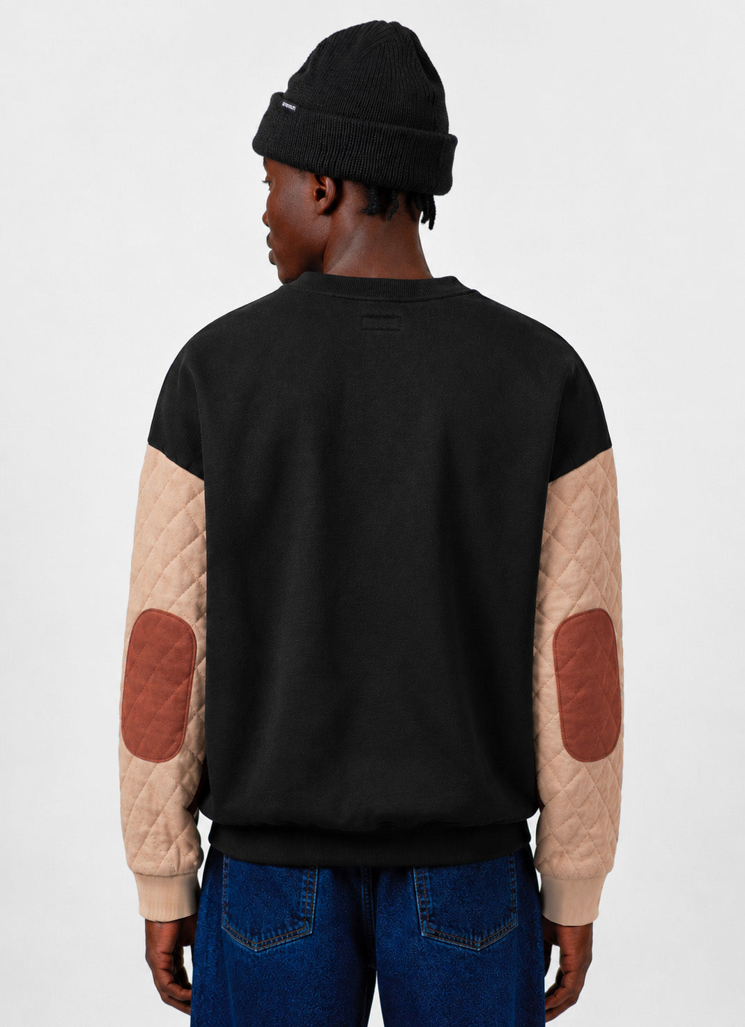 Quilted Crewneck Sweatshirt