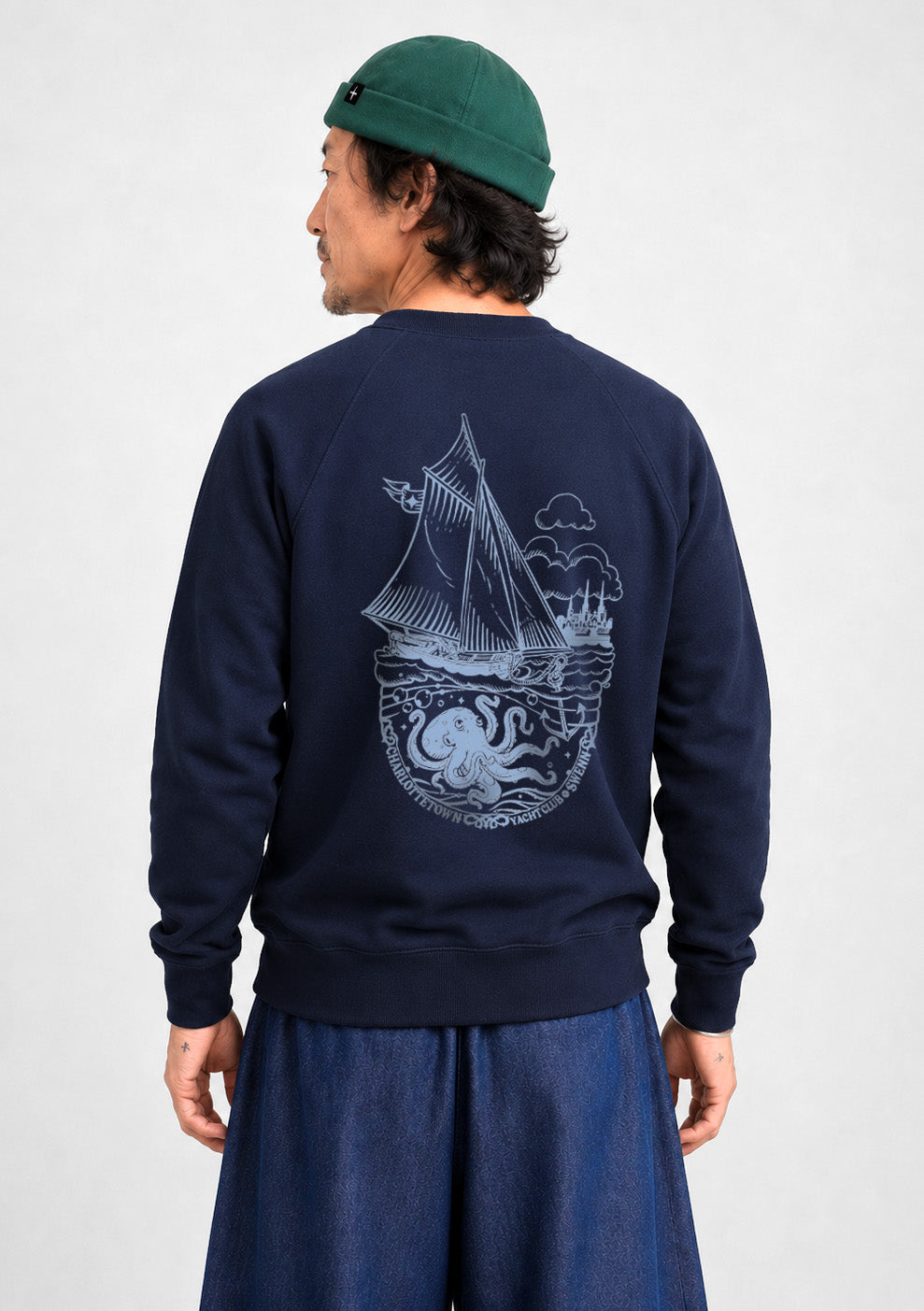 Sweatshirt - Yacht Club - bleu marine