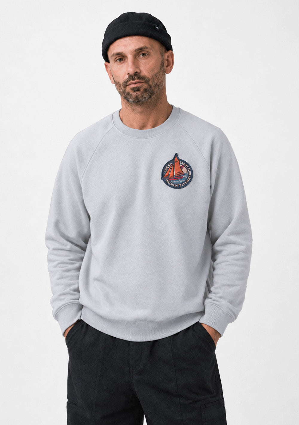 Sweatshirt - Yacht Club - gris