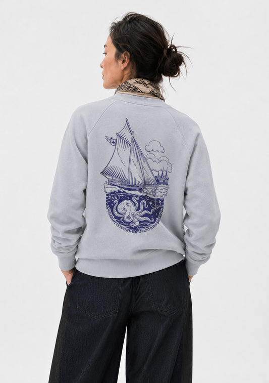 Sweatshirt - Yacht Club - gris