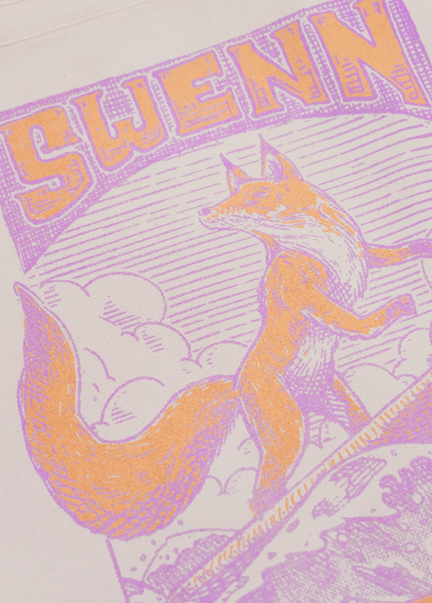 New Cotton totebag - The Surfing Fox