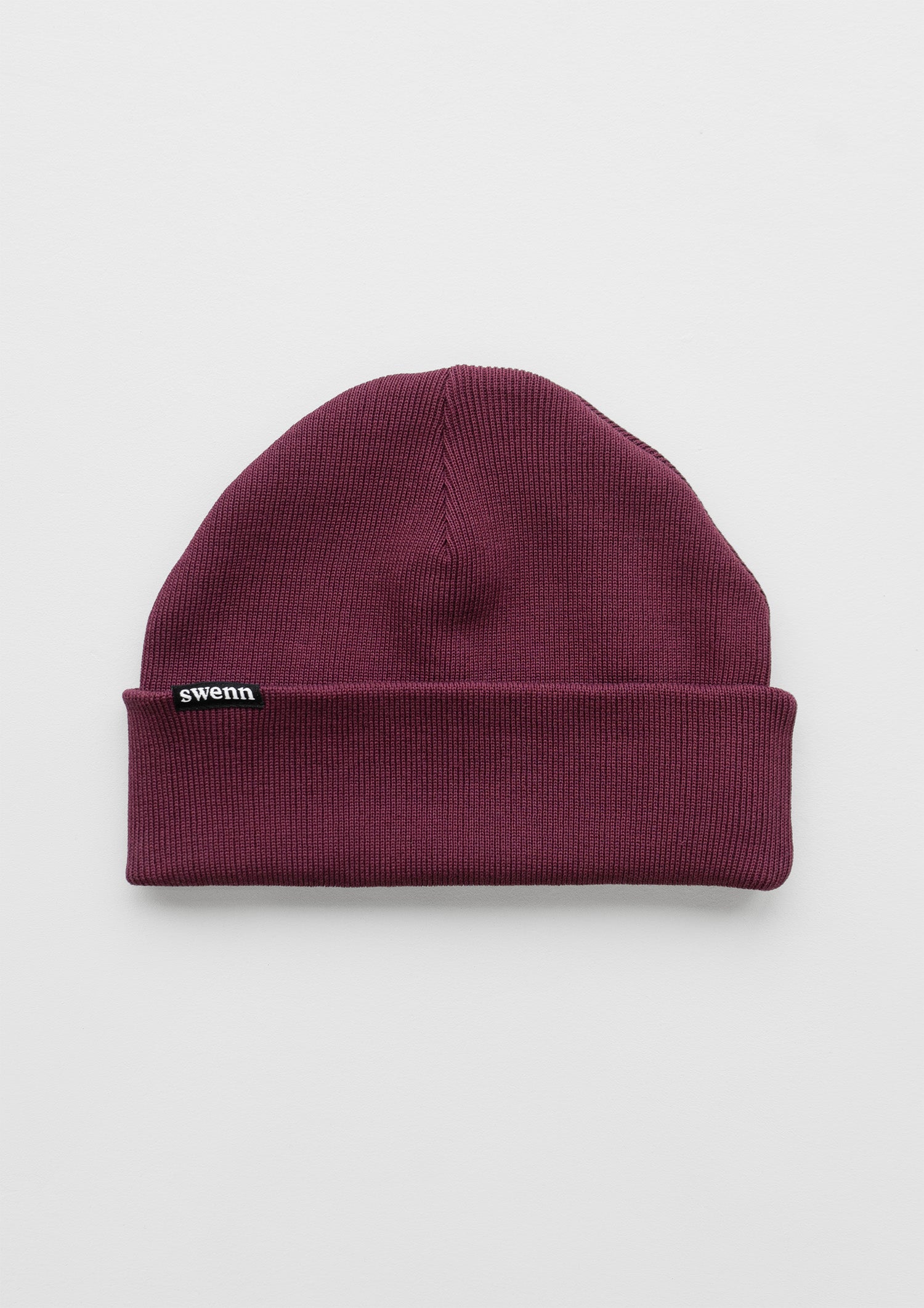 Organic Cotton Toque — Burgundy, Made in Québec | SWENN
