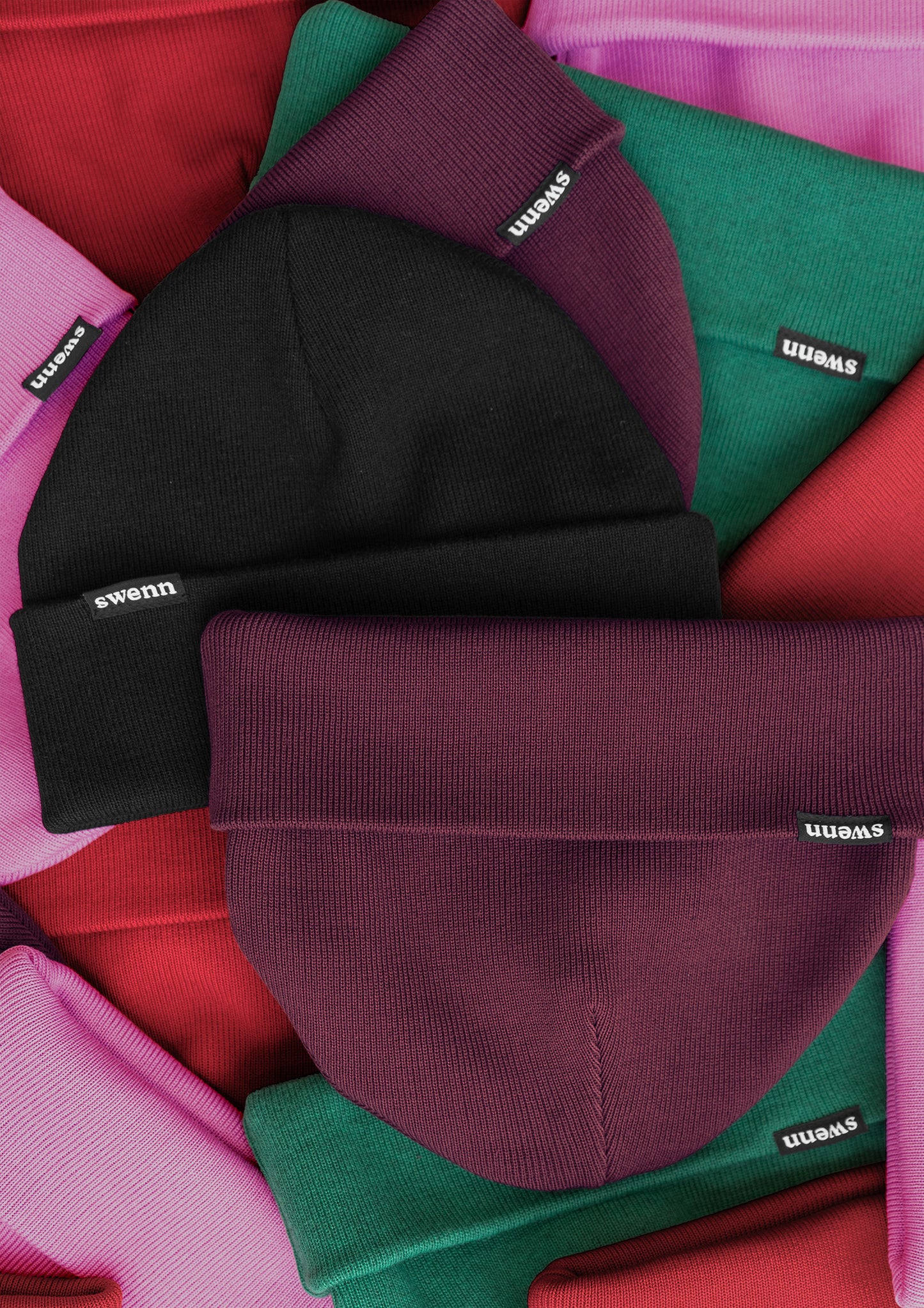 Alpaca & organic cotton toque - black