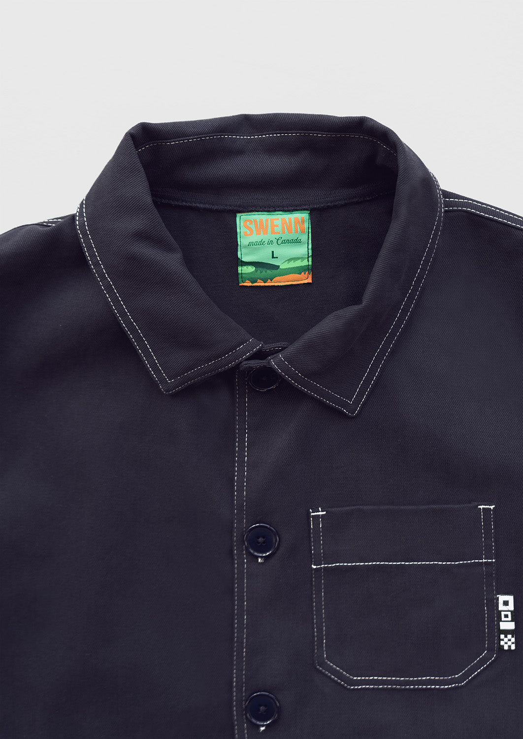 Veste d'artisan Michel - bleu nuit