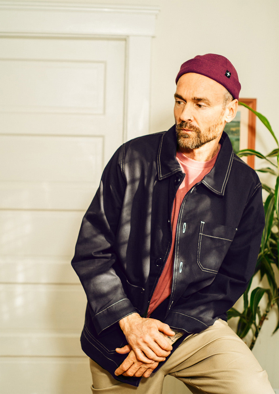 Veste d'artisan Michel - bleu nuit