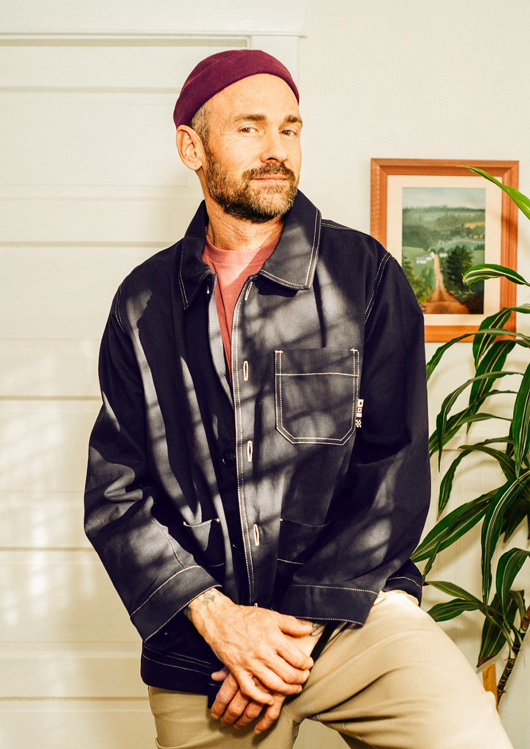 Veste d'artisan Michel - bleu nuit