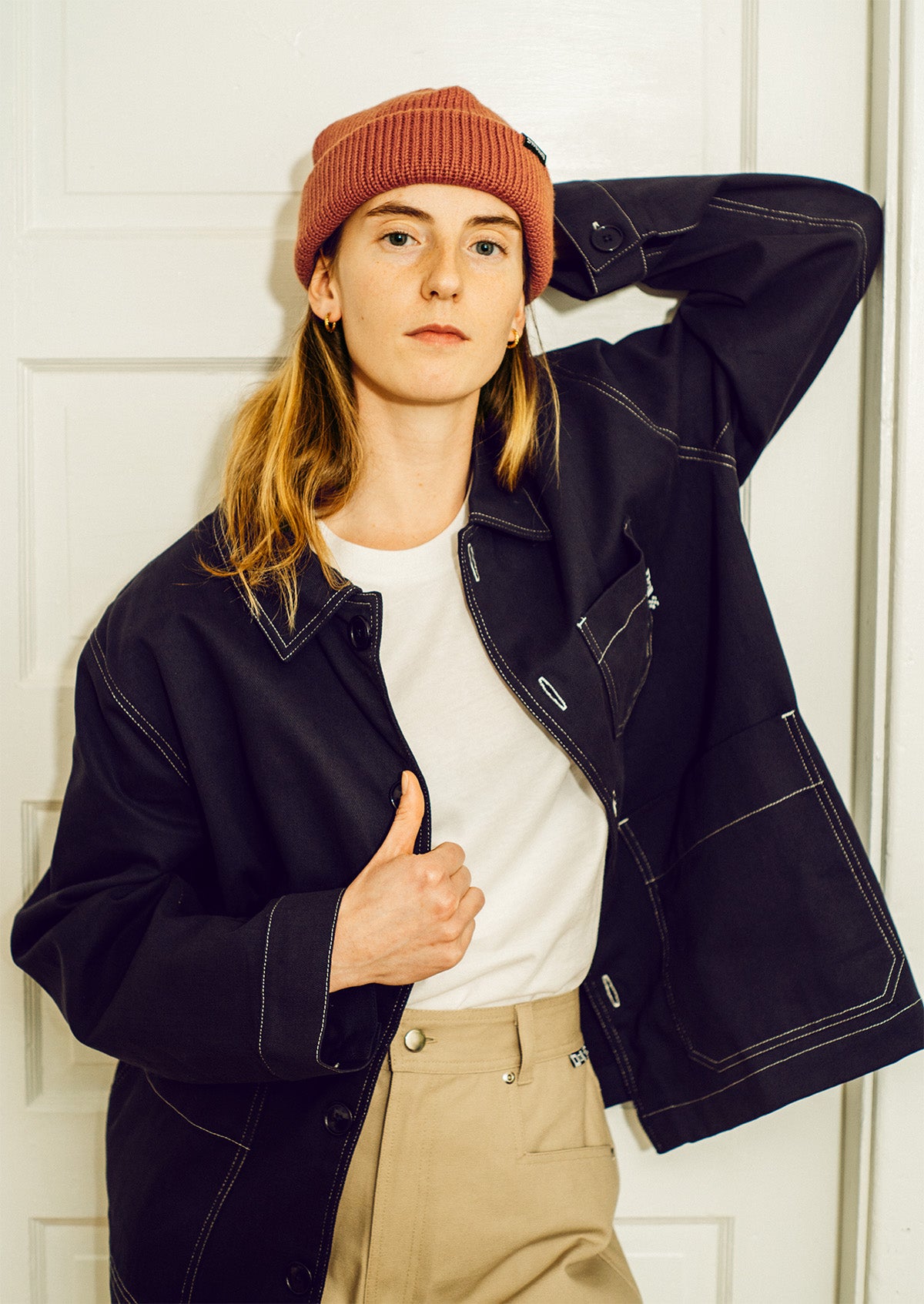 Michel - workwear jacket - midnight blue