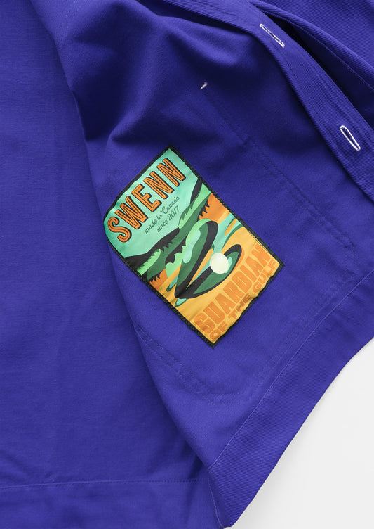 Michel - veste d'artisan - bleu royal