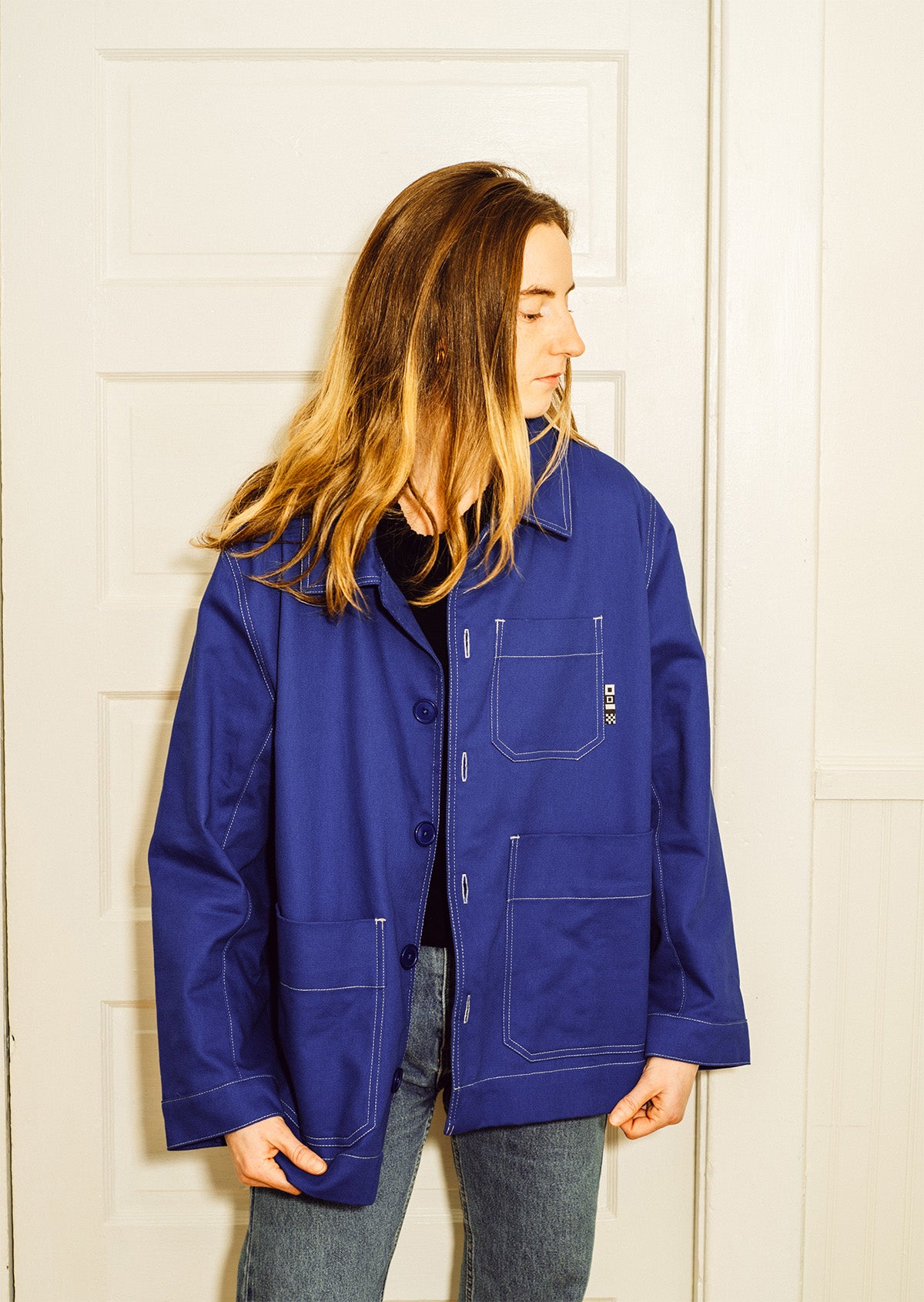Michel - workwear jacket - royal blue