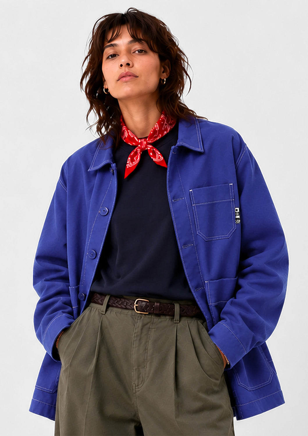 Michel workwear jacket - royal blue
