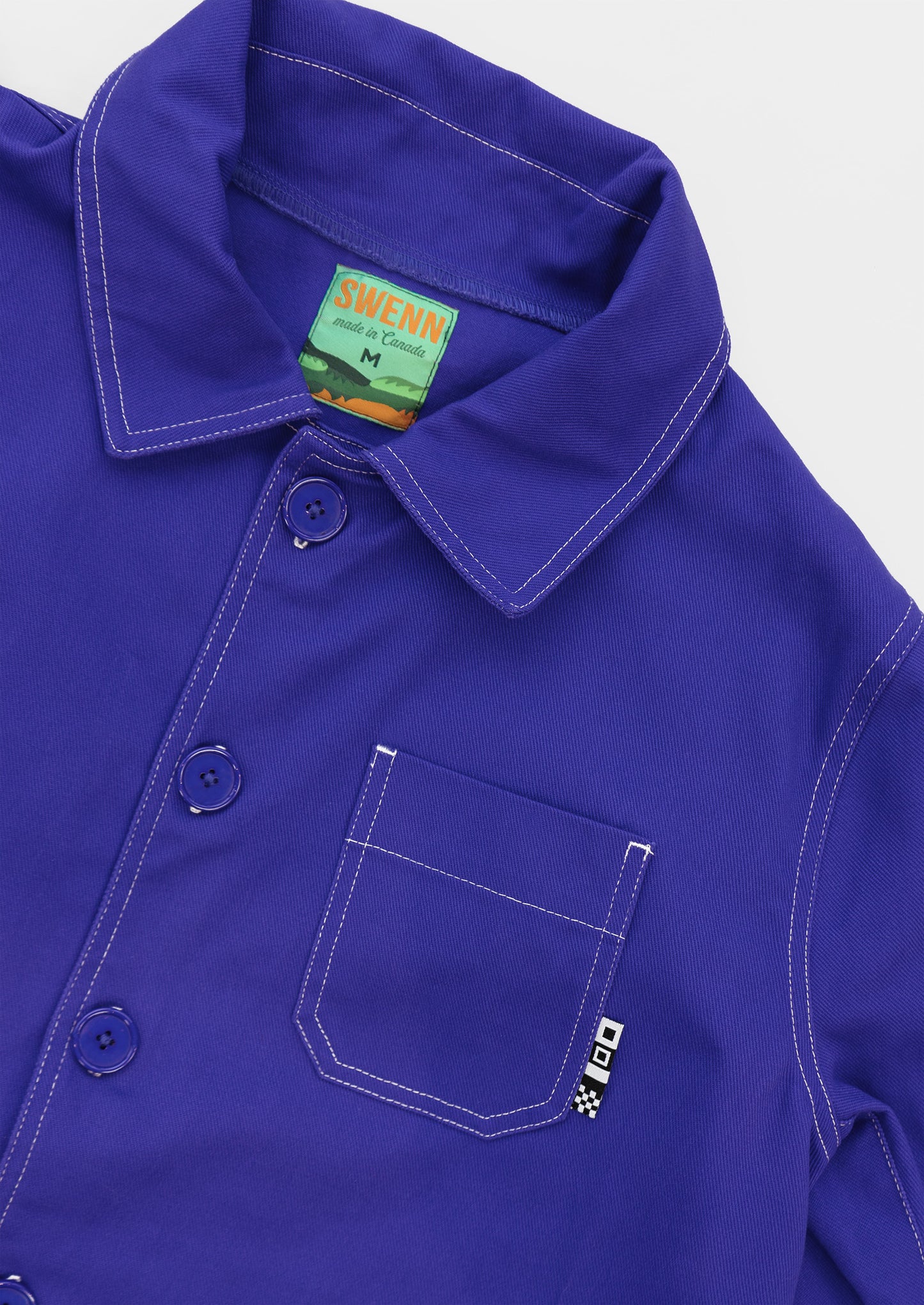 Michel - veste d'artisan - bleu royal