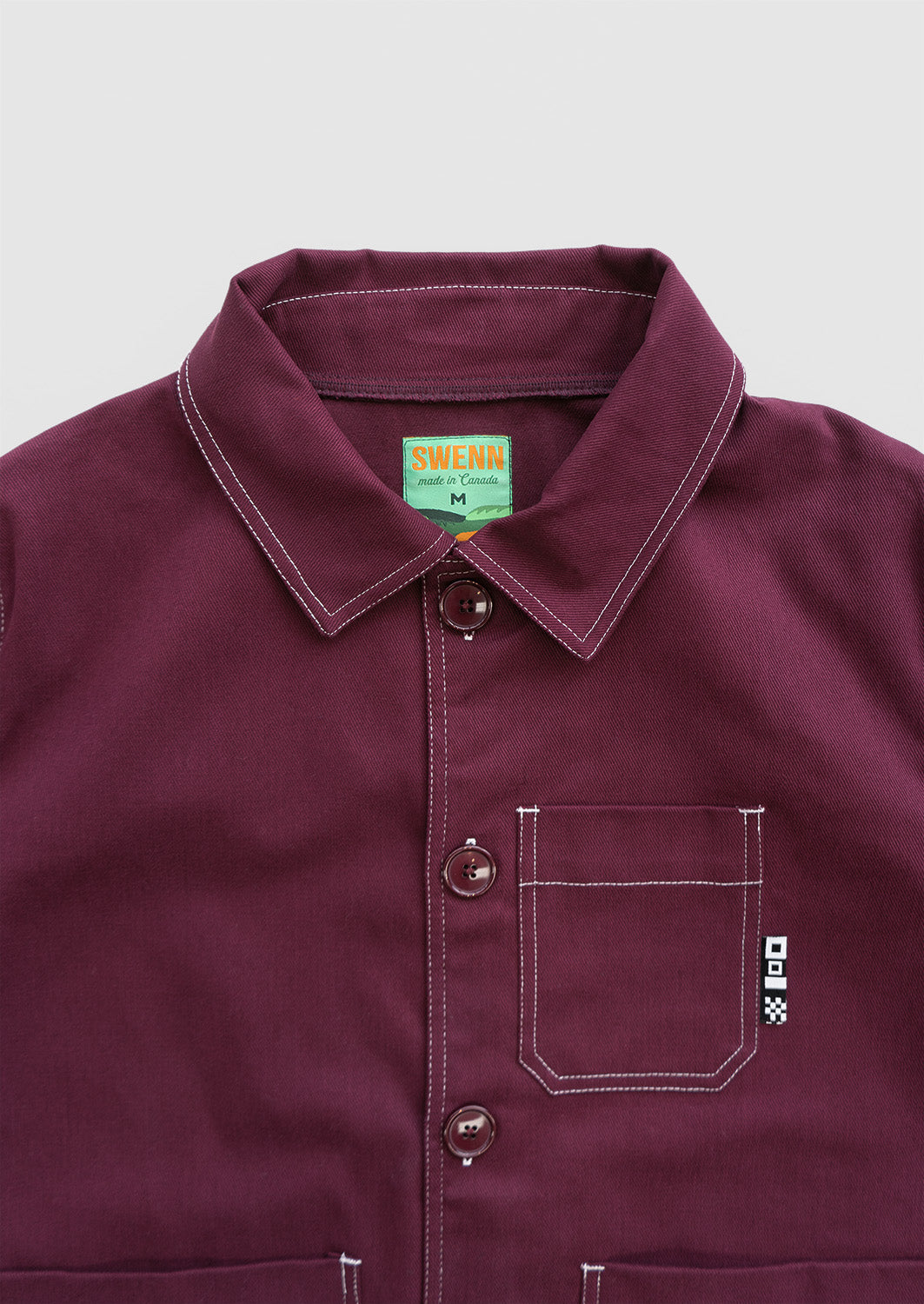 Veste d'artisan Michel - bourgogne