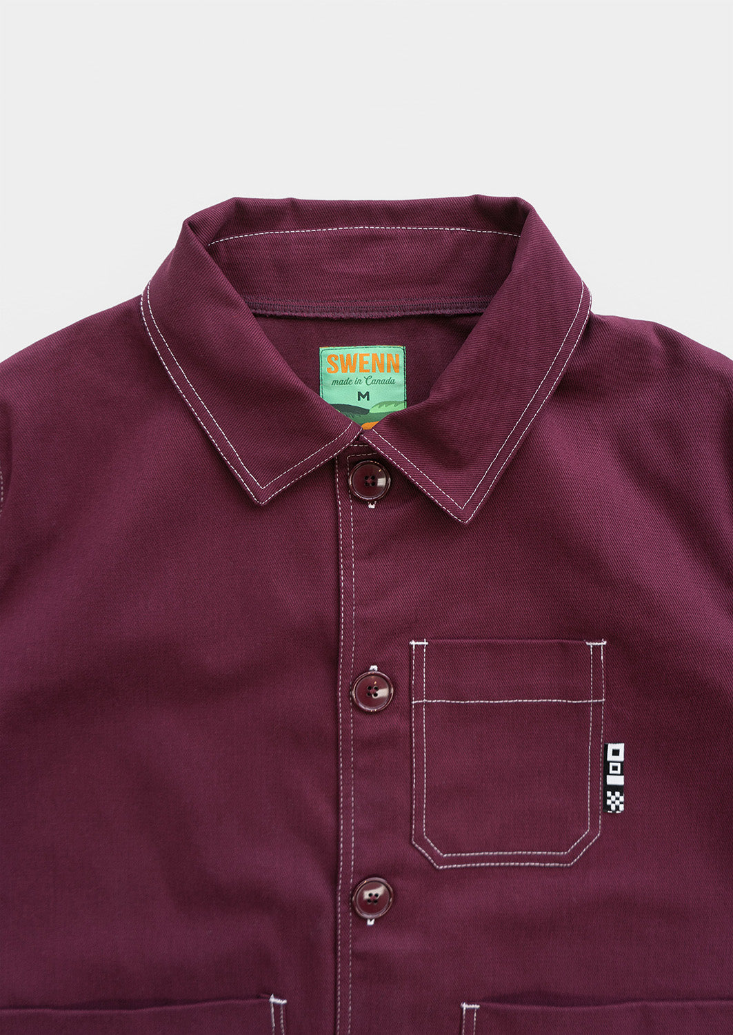Veste d'artisan Michel - bourgogne