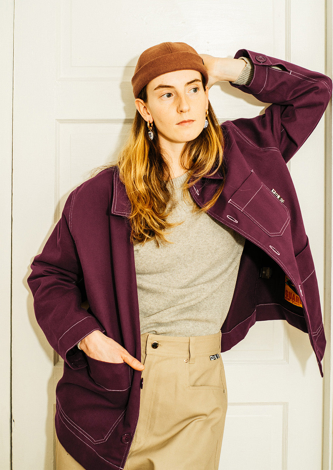 Veste d'artisan Michel - bourgogne