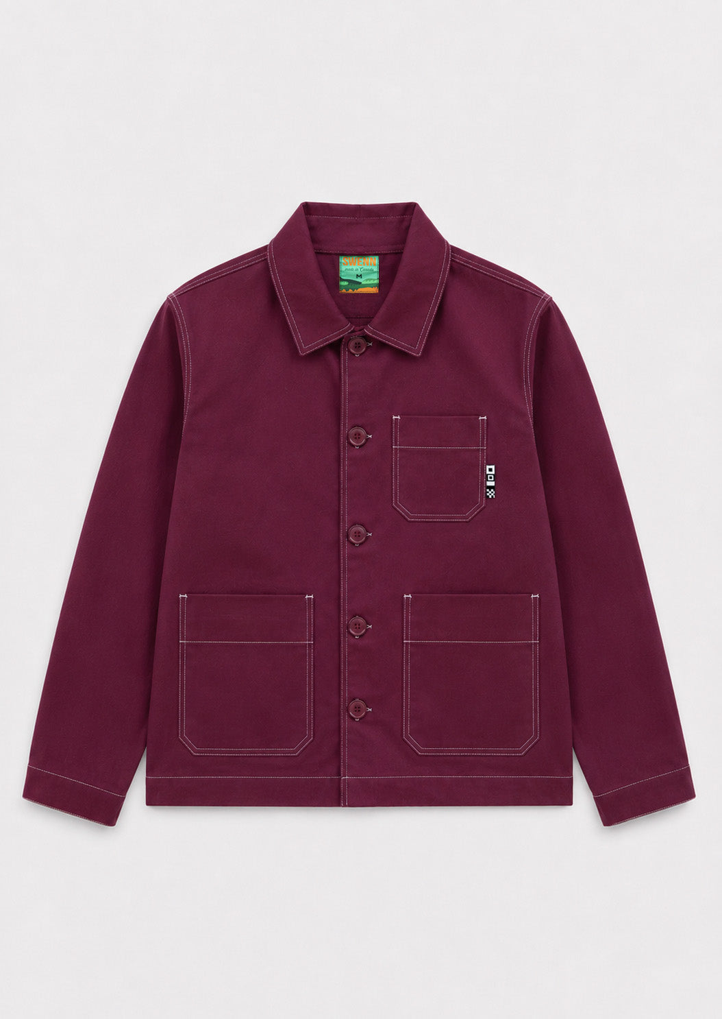 Veste d'artisan Michel - bourgogne