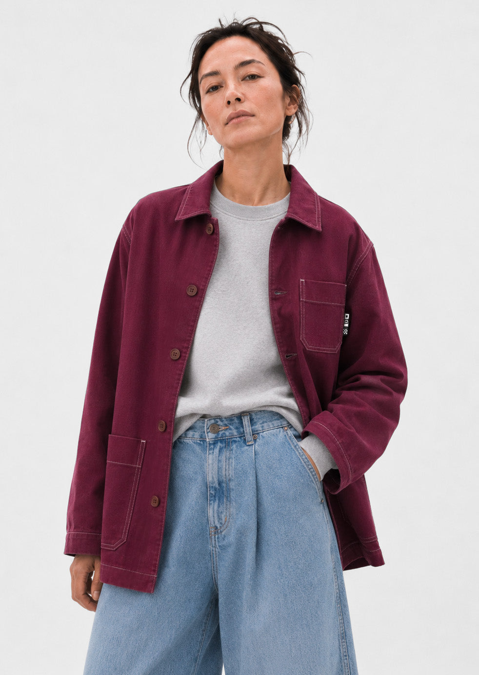 Veste d'artisan Michel - bourgogne