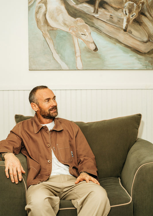 Michel - veste d'artisan - camel