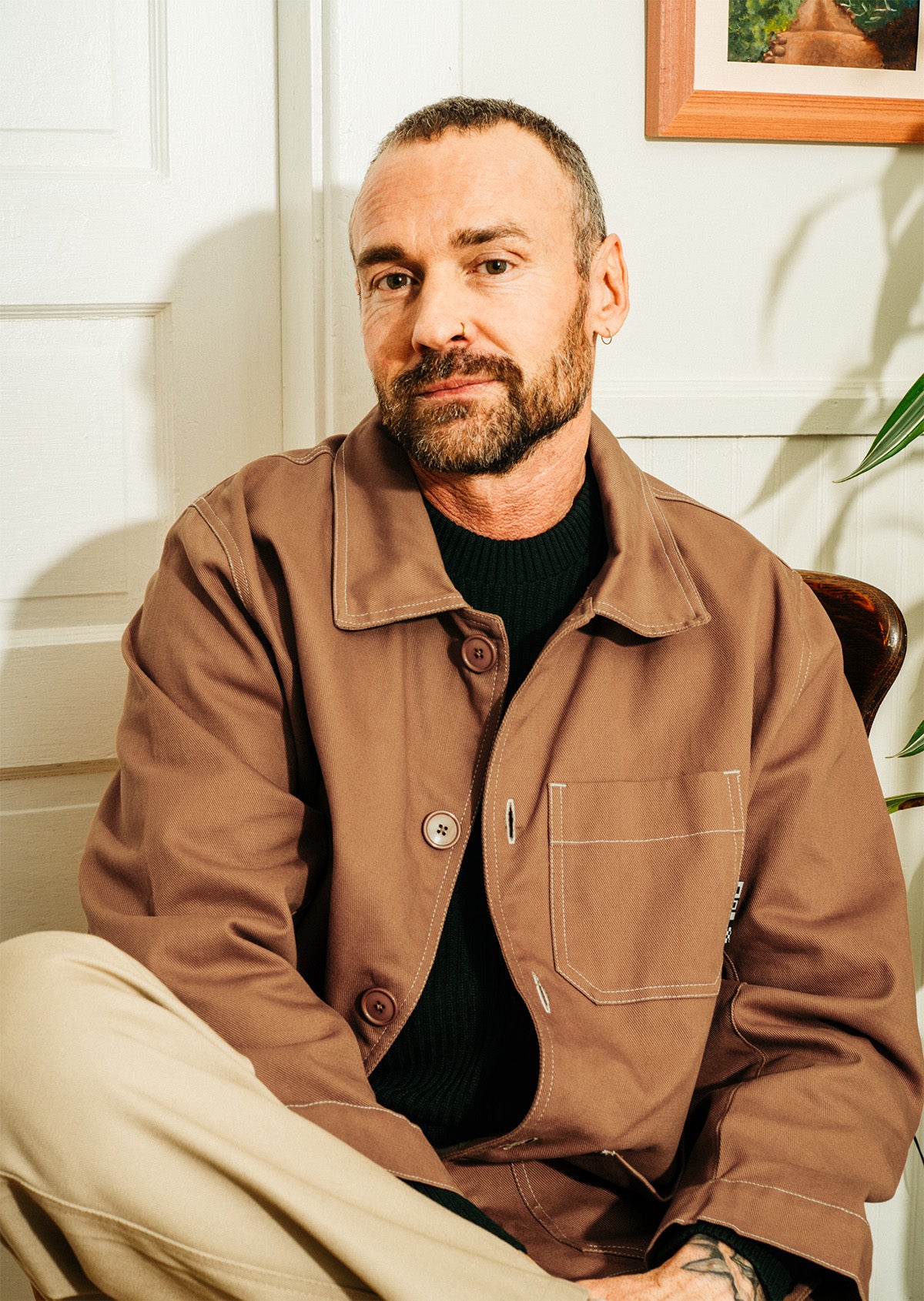 Michel - workwear jacket - camel