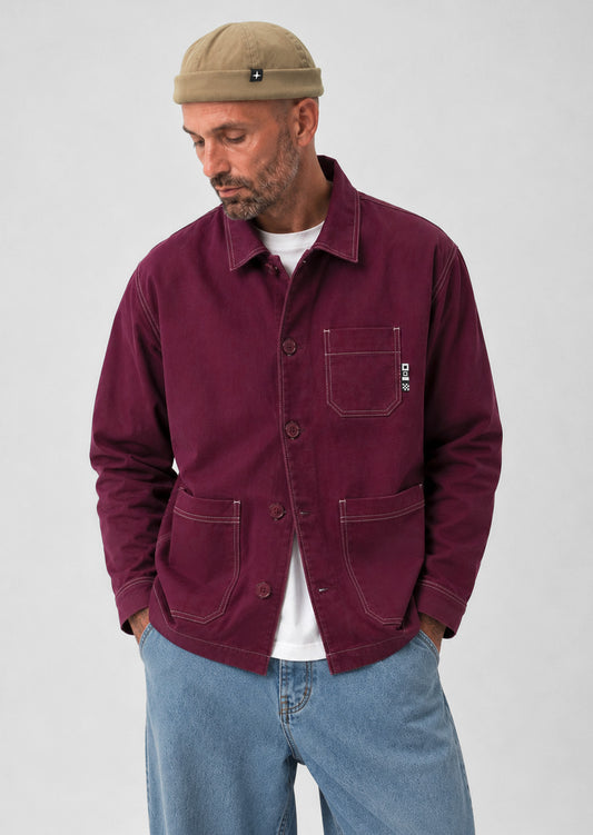 Veste d'artisan Michel - bourgogne