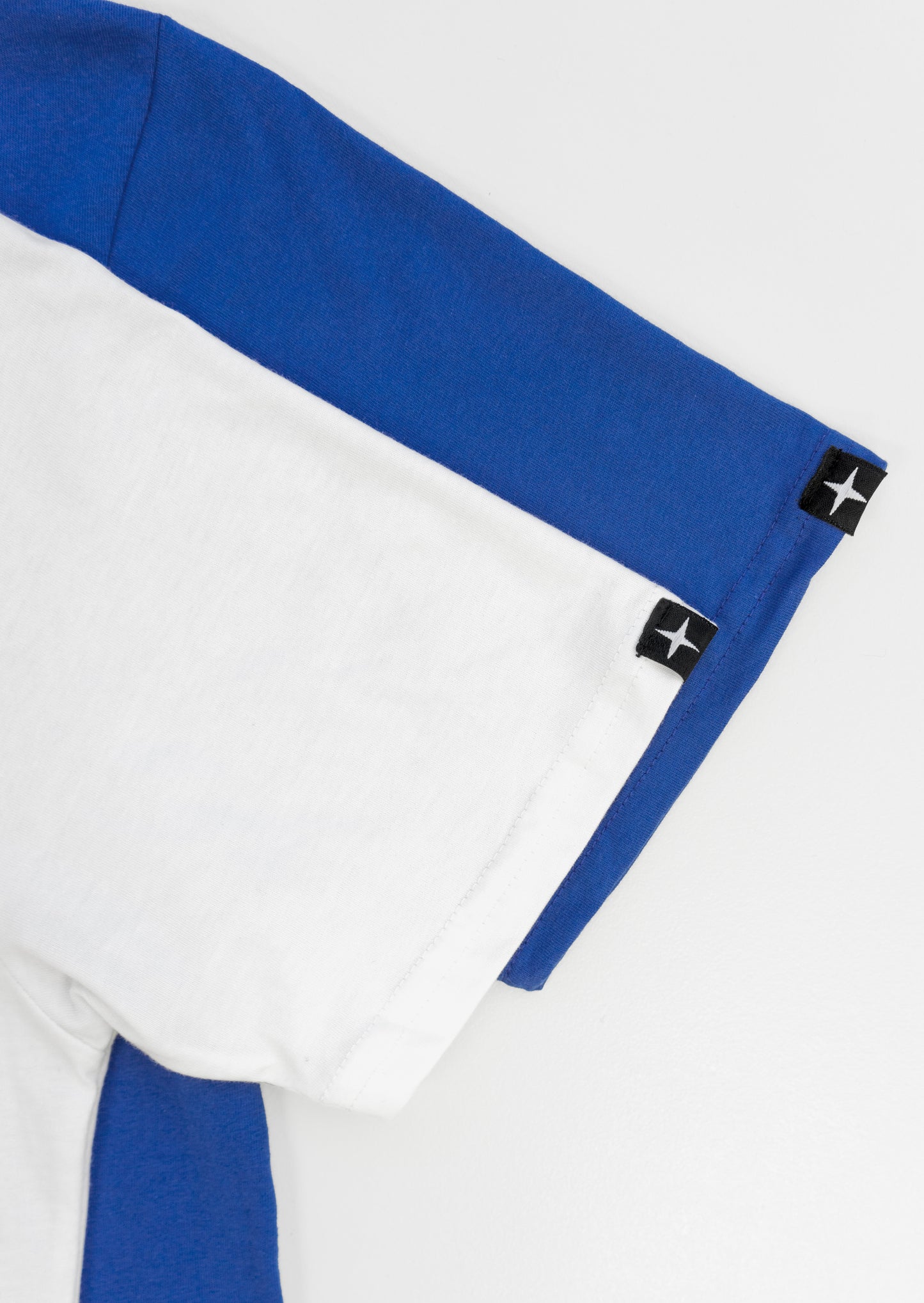 2 plain t-shirts - royal blue and white