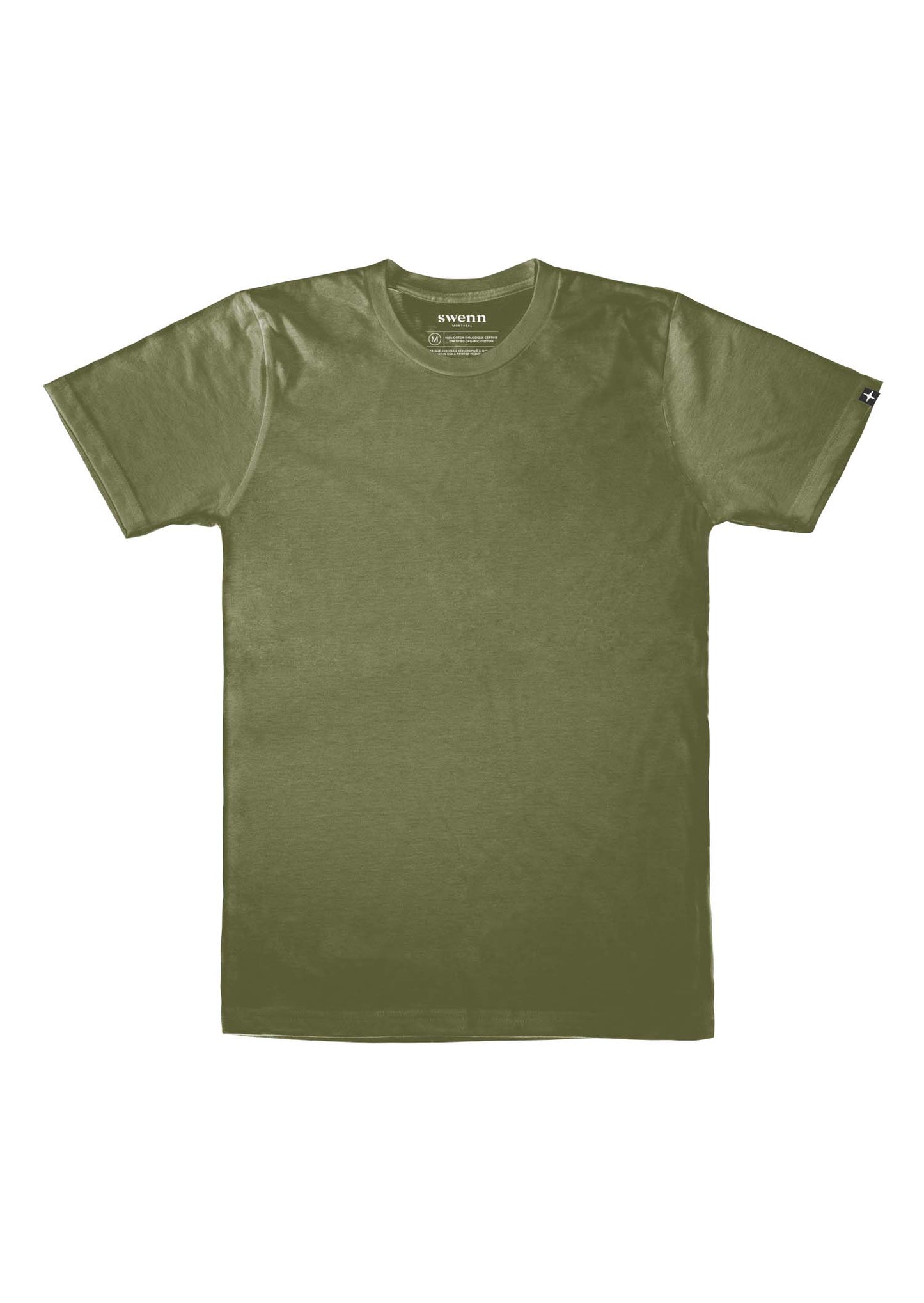 2 plain t-shirts - charcoal and khaki