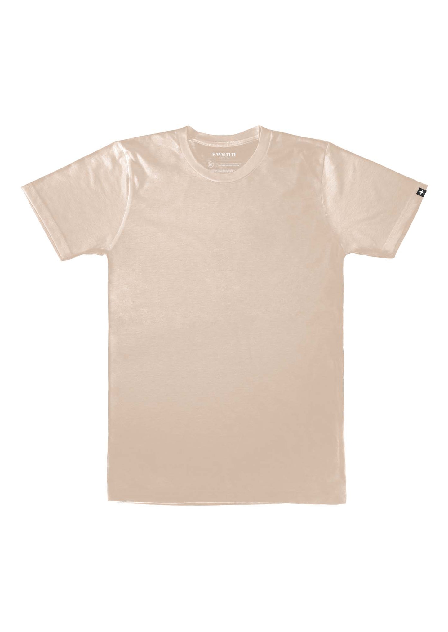 2 plain t-shirts - brown and natural