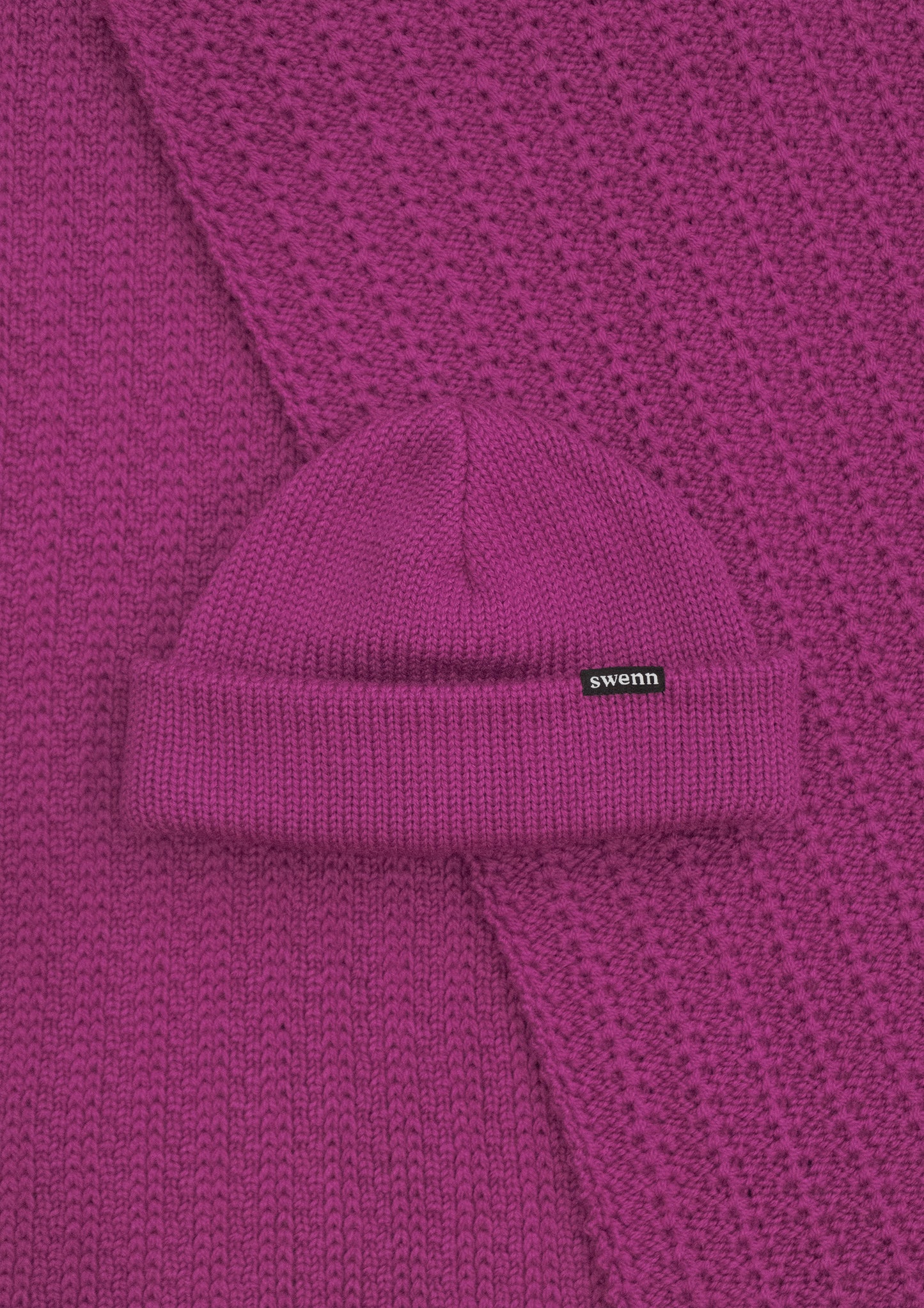 Tuque pure laine - fushia