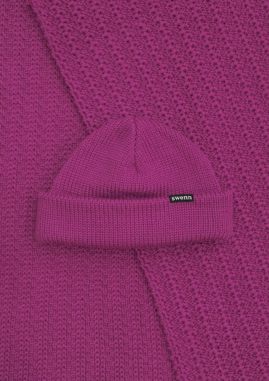 Écharpe pure laine - fuchsia
