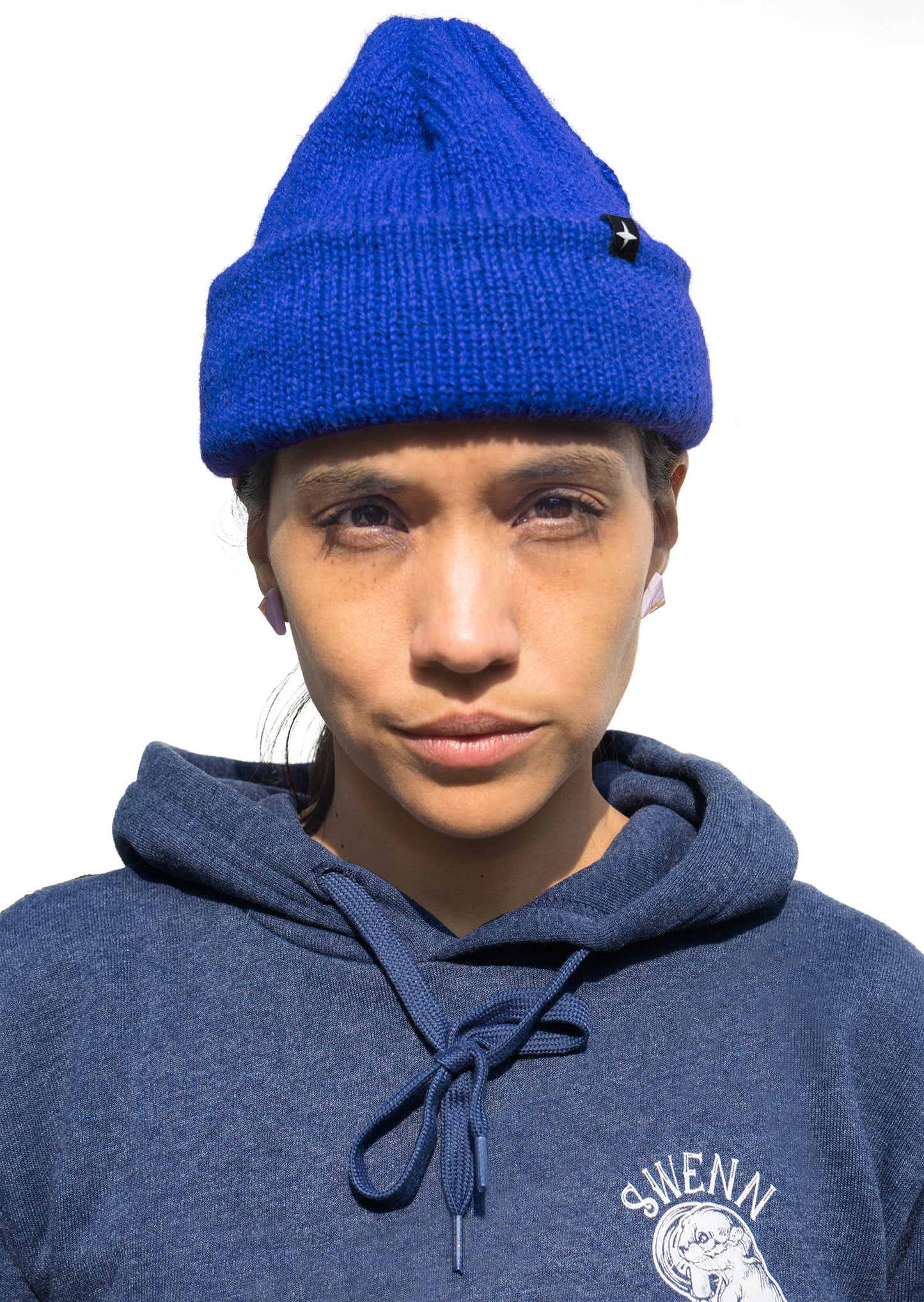 Pure wool toque - royal blue