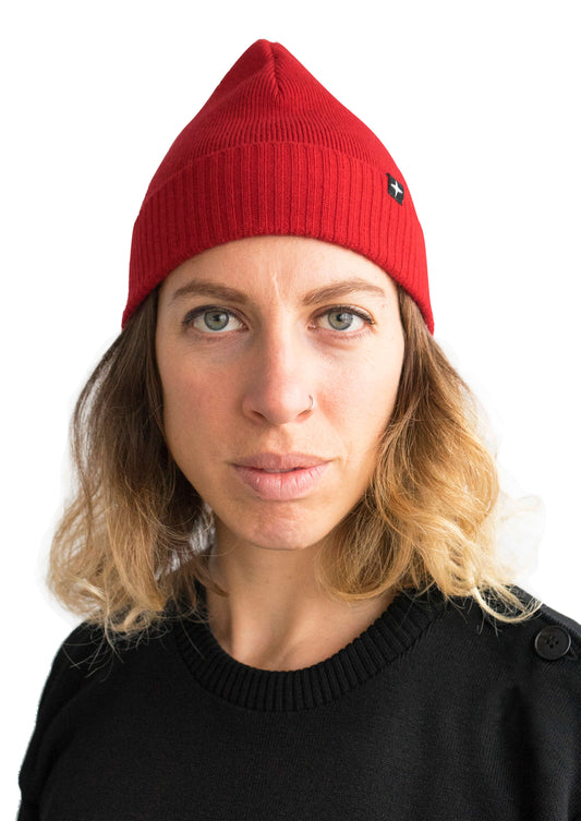 SWENN - Photos - Tuque en mérinos - rouge