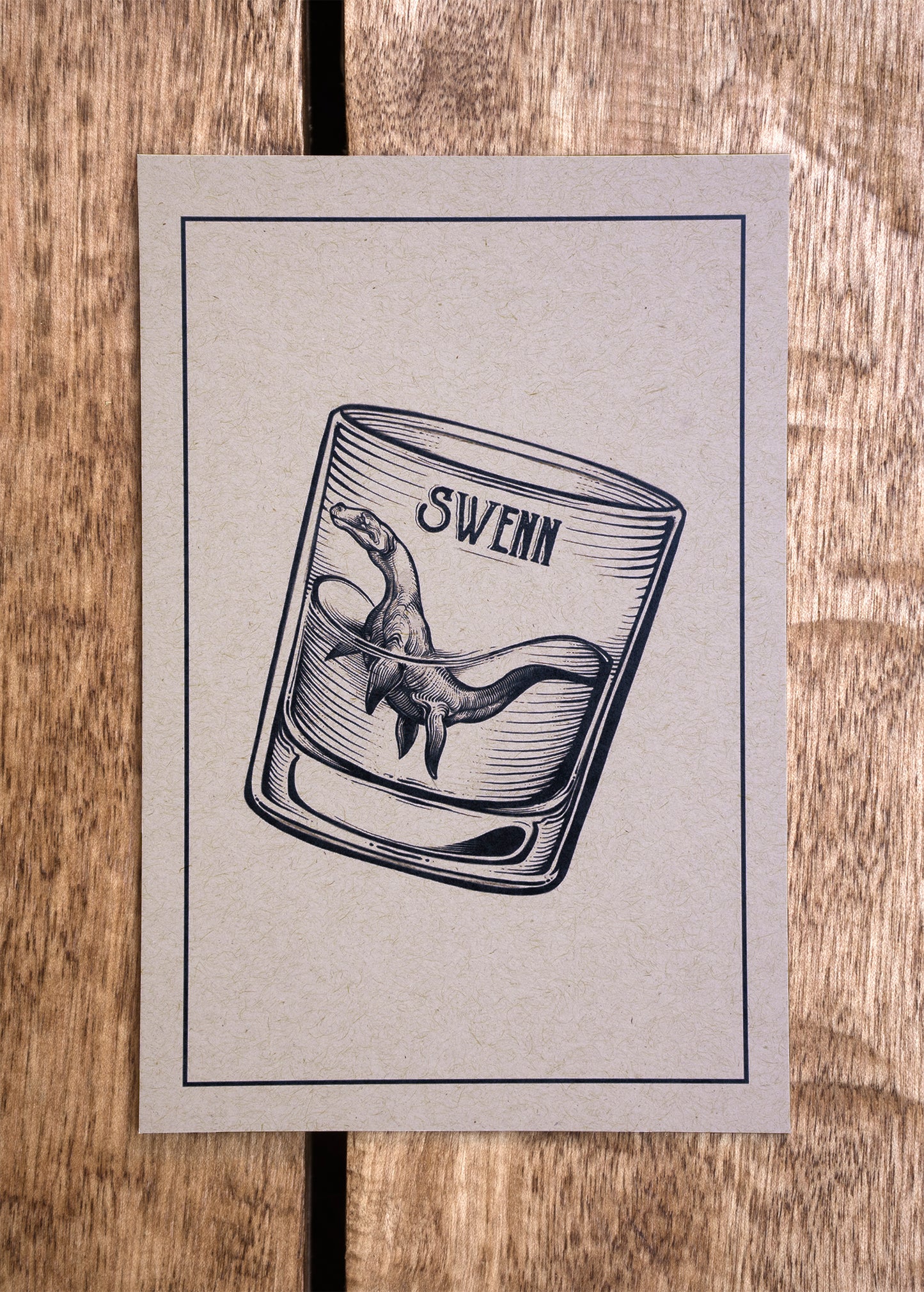 SWENN - Photos - Petite carte monstre marin - kraft
