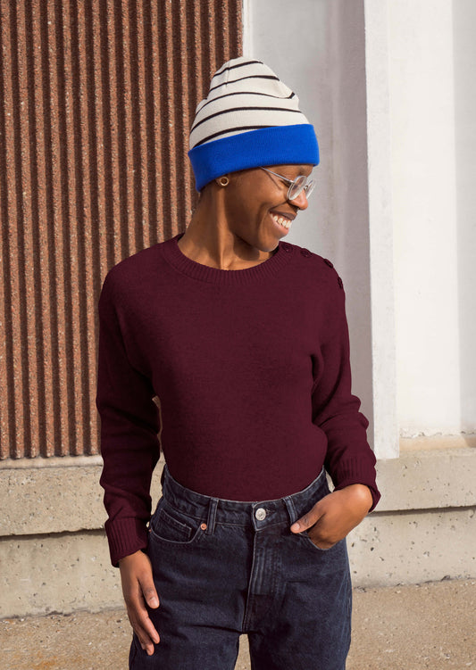 Gaël sweater - burgundy
