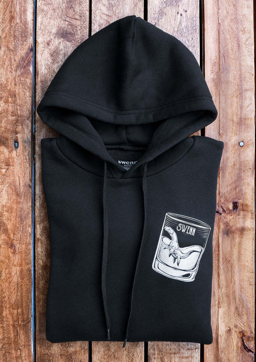 Hoodie - Sea monster - black