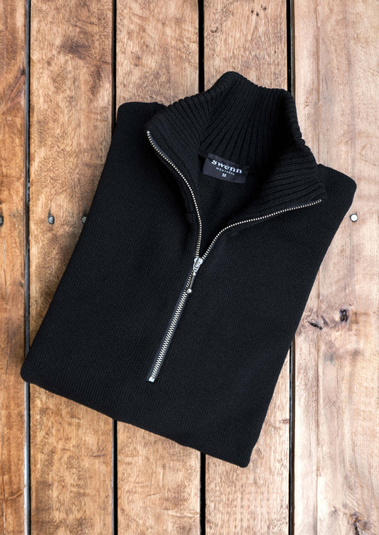 SWENN - Photos - Chandail zippé - noir