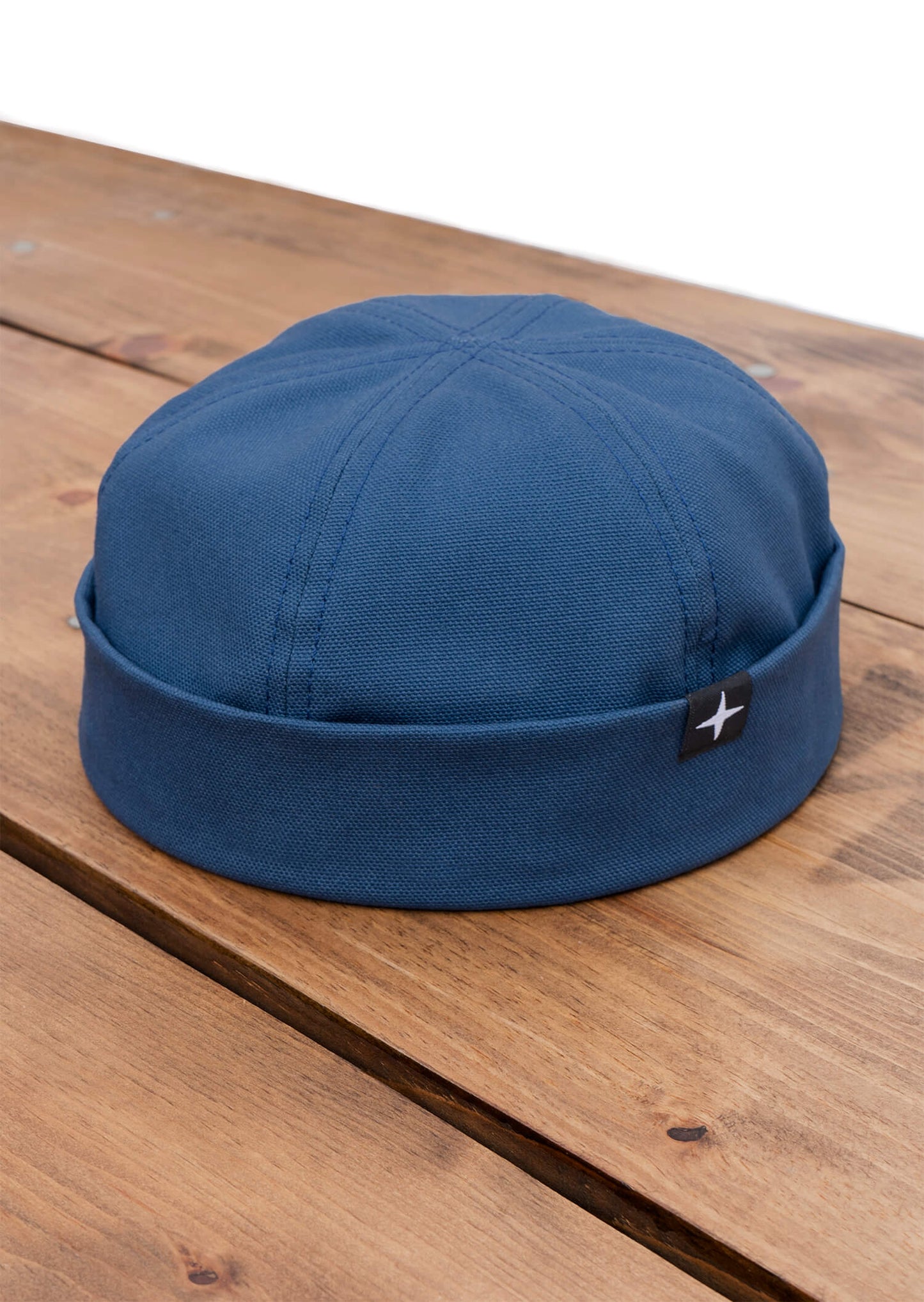 Docker hat - organic cotton - denim blue