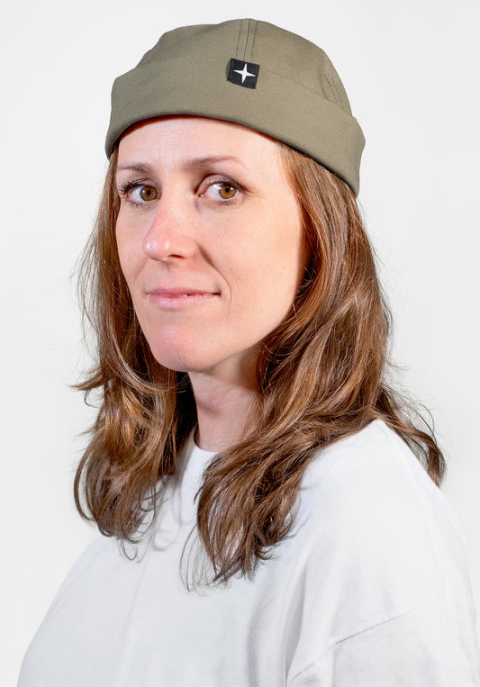 Docker hat - organic cotton - khaki