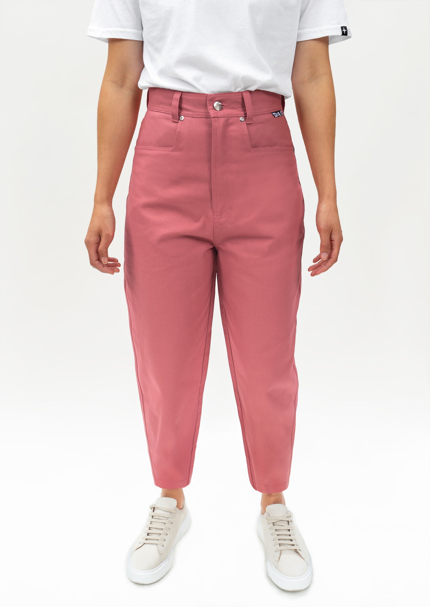 Woman's Casual Full-Length High-waisted Loose Pants - foxc