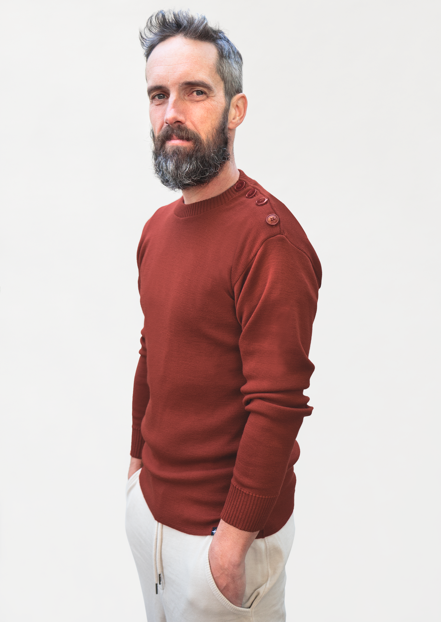 Gaël - sailor's sweater - rust