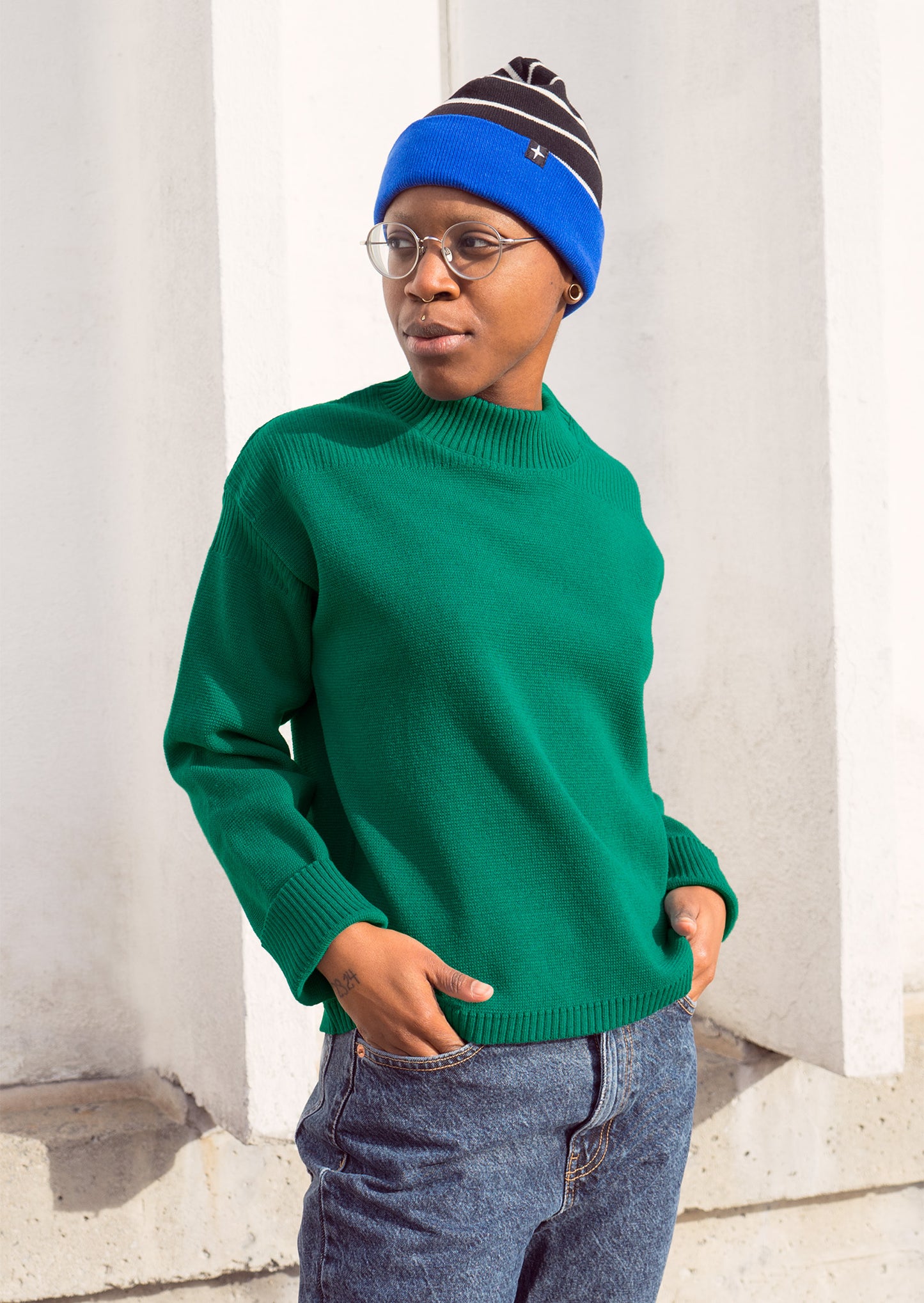 Yüna - short sweater - mint