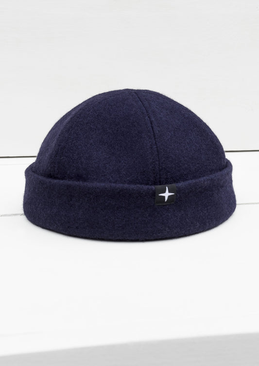 Woolen docker hat - navy
