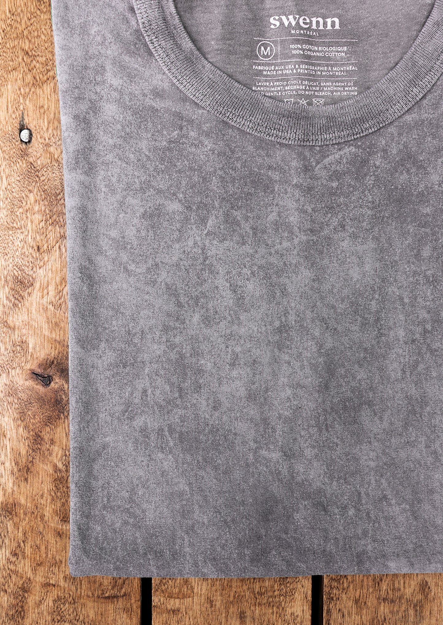 Sunwashed t-shirt - organic cotton - grey