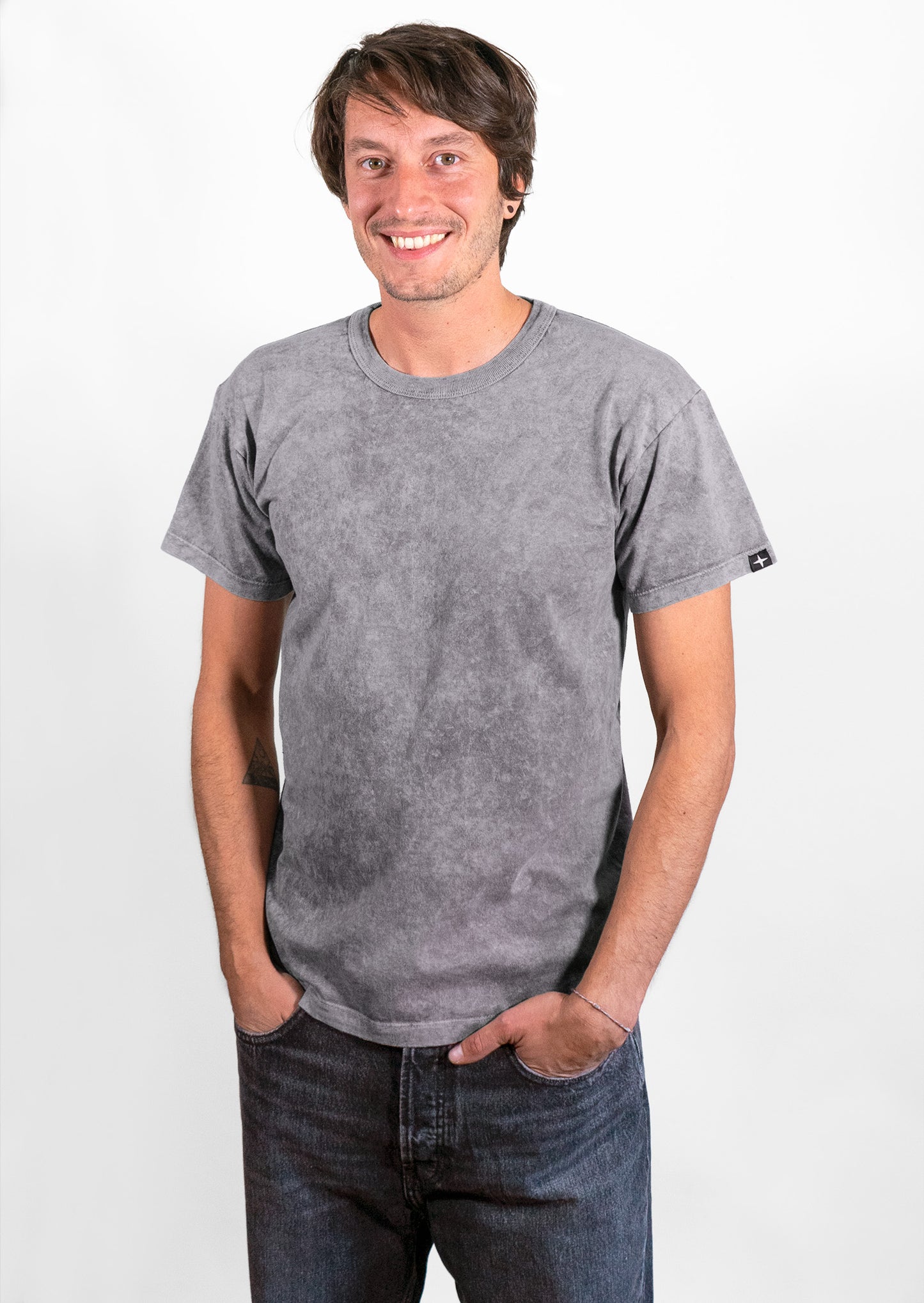 Sunwashed t-shirt - organic cotton - grey