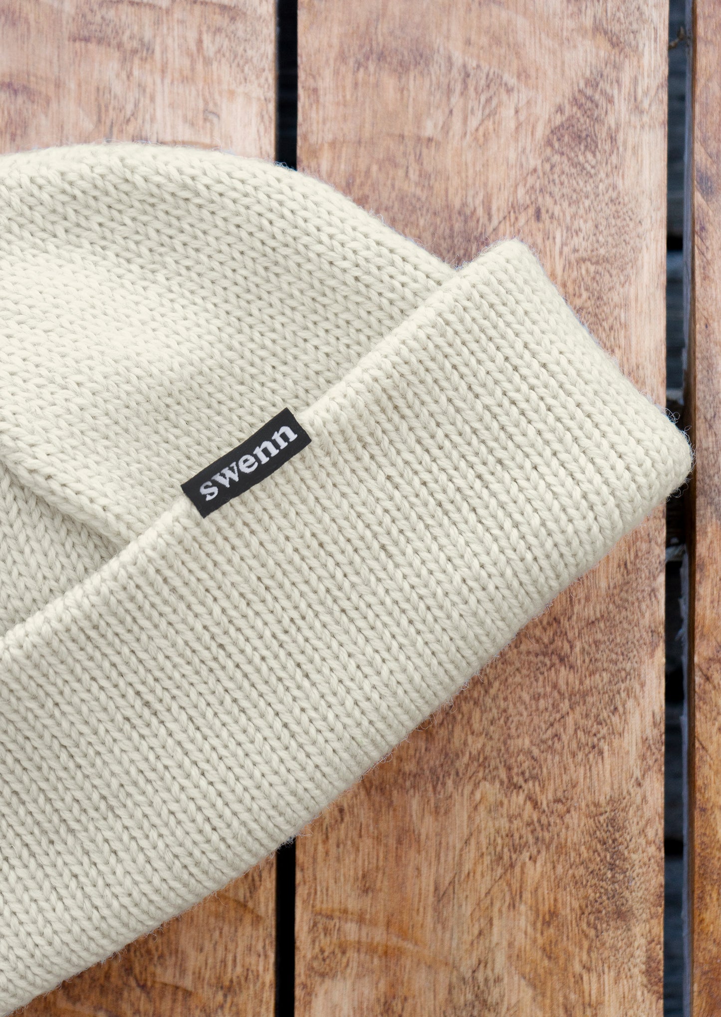Pure wool toque - natural white