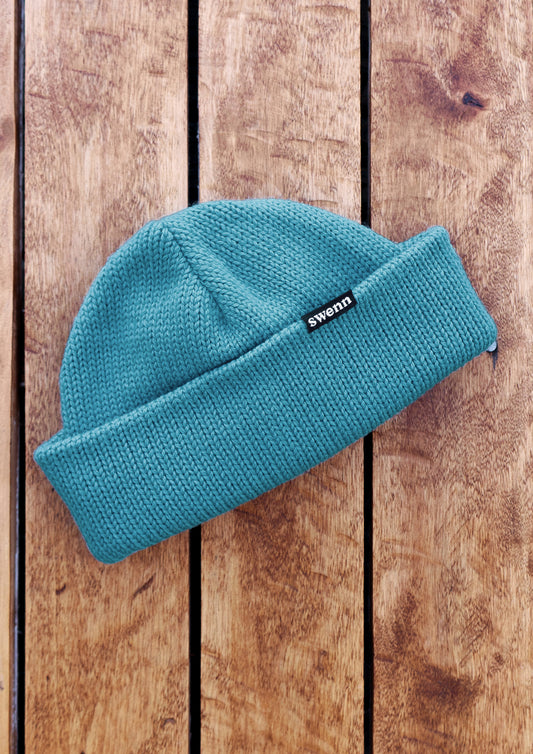 Pure wool toque - frosted blue