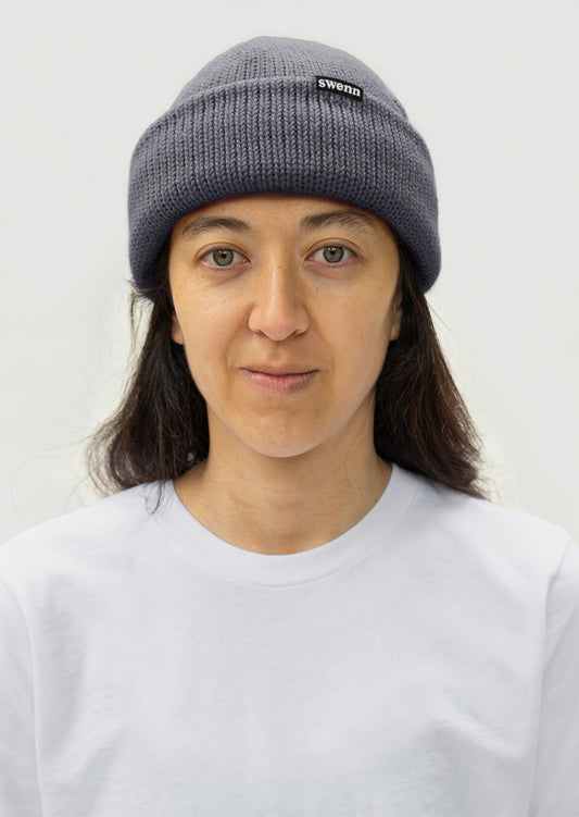 Pure wool toque - grey